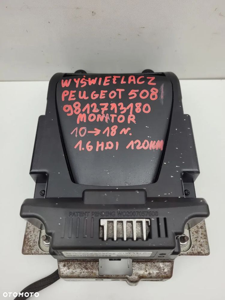 HEAD UP RZUTNIK HUD WYŚWIETLACZ PEUGEOT 508 I 10-18r - 2