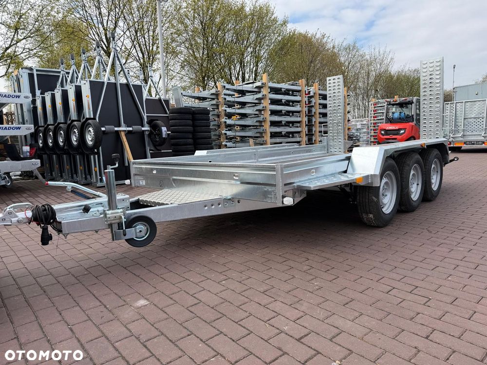 Niewiadów Przyczepa do przewozu sprzętu budowlanego Niewiadów K4035 Najazdy 406x195 cm 3 osie DMC 3500kg pod minikoparke walec dostawa pod dom - 5