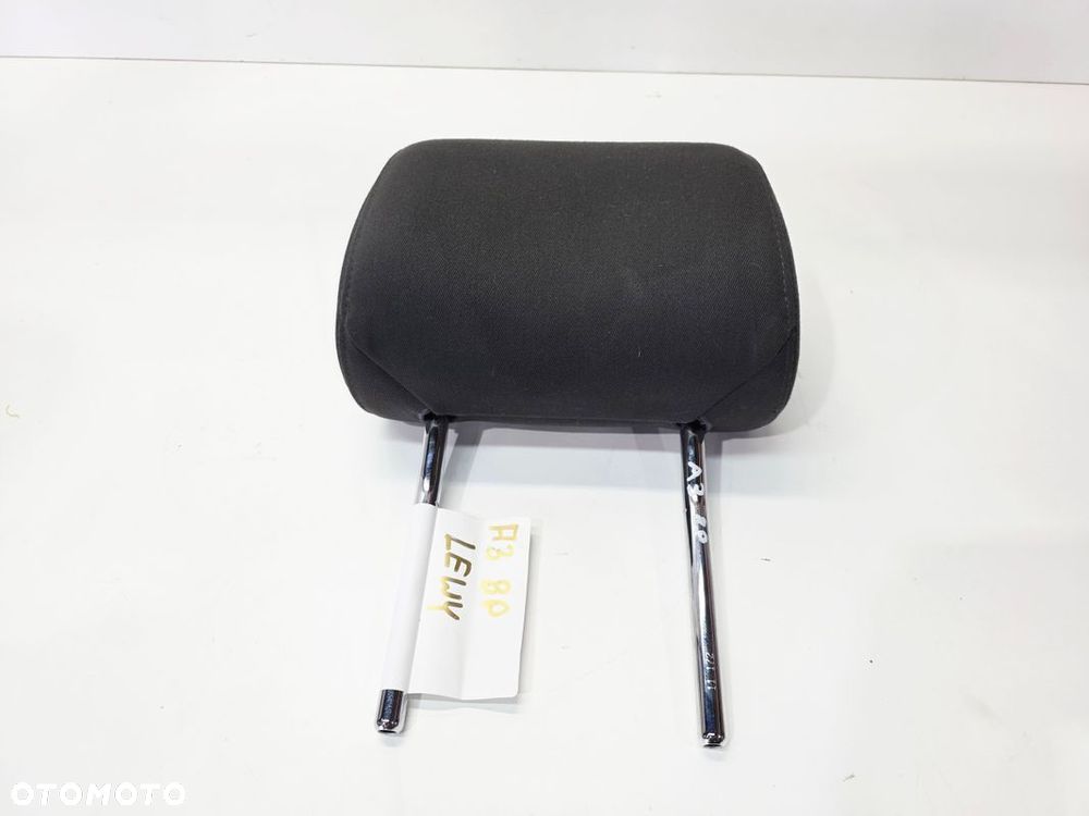 ZAGŁÓWEK FOTELA LEWY PRZÓD AUDI A3 8P CZARNY REGULOWANY - 1