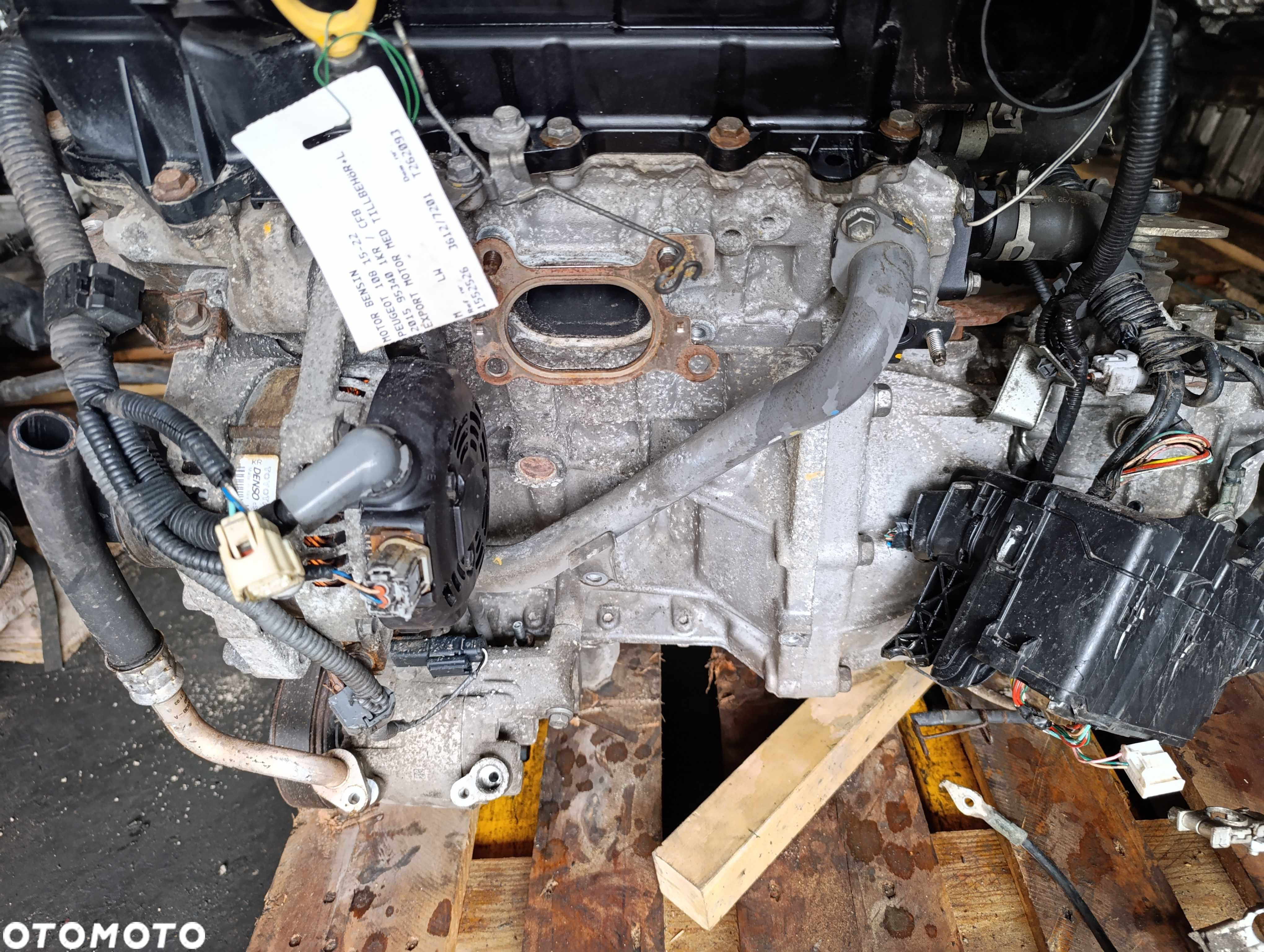 Silnik Peugeot 108 Toyota Yaris Aygo 1.0 1KR b52 cfb EGR kompletny - 4