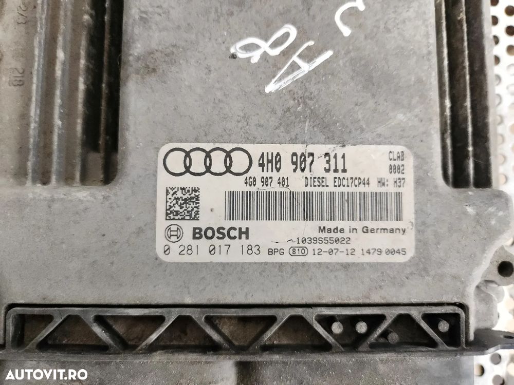 Calculator Motor Ecu Audi A6 4G C7 A7 A8 4H D4 3.0 Tdi Euro 5 An 2010-2011-2012-2013-2014-2015-2016 - 3