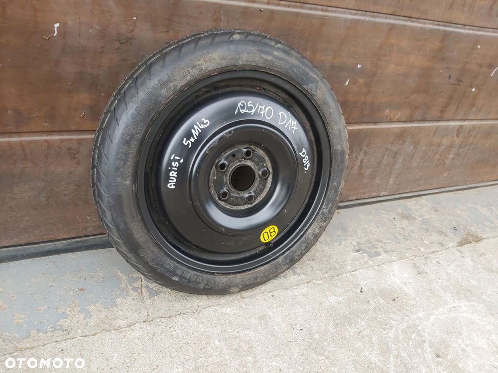 TOYOTA Auris I II Corolla E16 E18 E21 Dojazdówka koło zapasowe 17 5x114,3 - 2