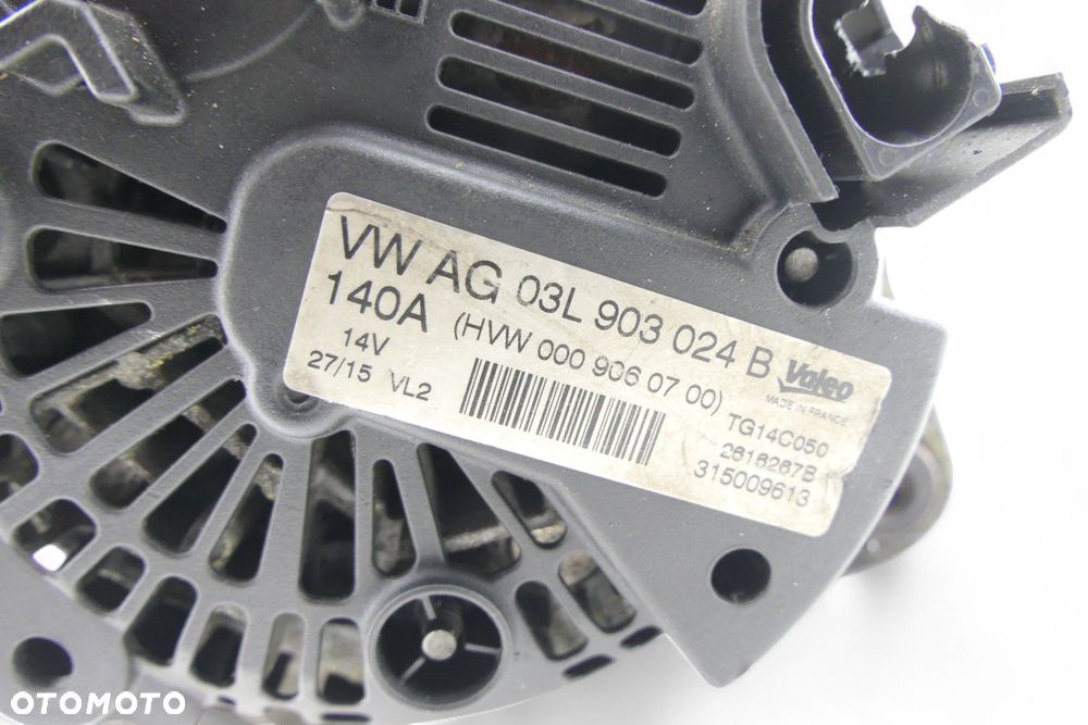 Alternator VOLKSWAGEN CRAFTER 2.0 TDI 03L903024B - 9