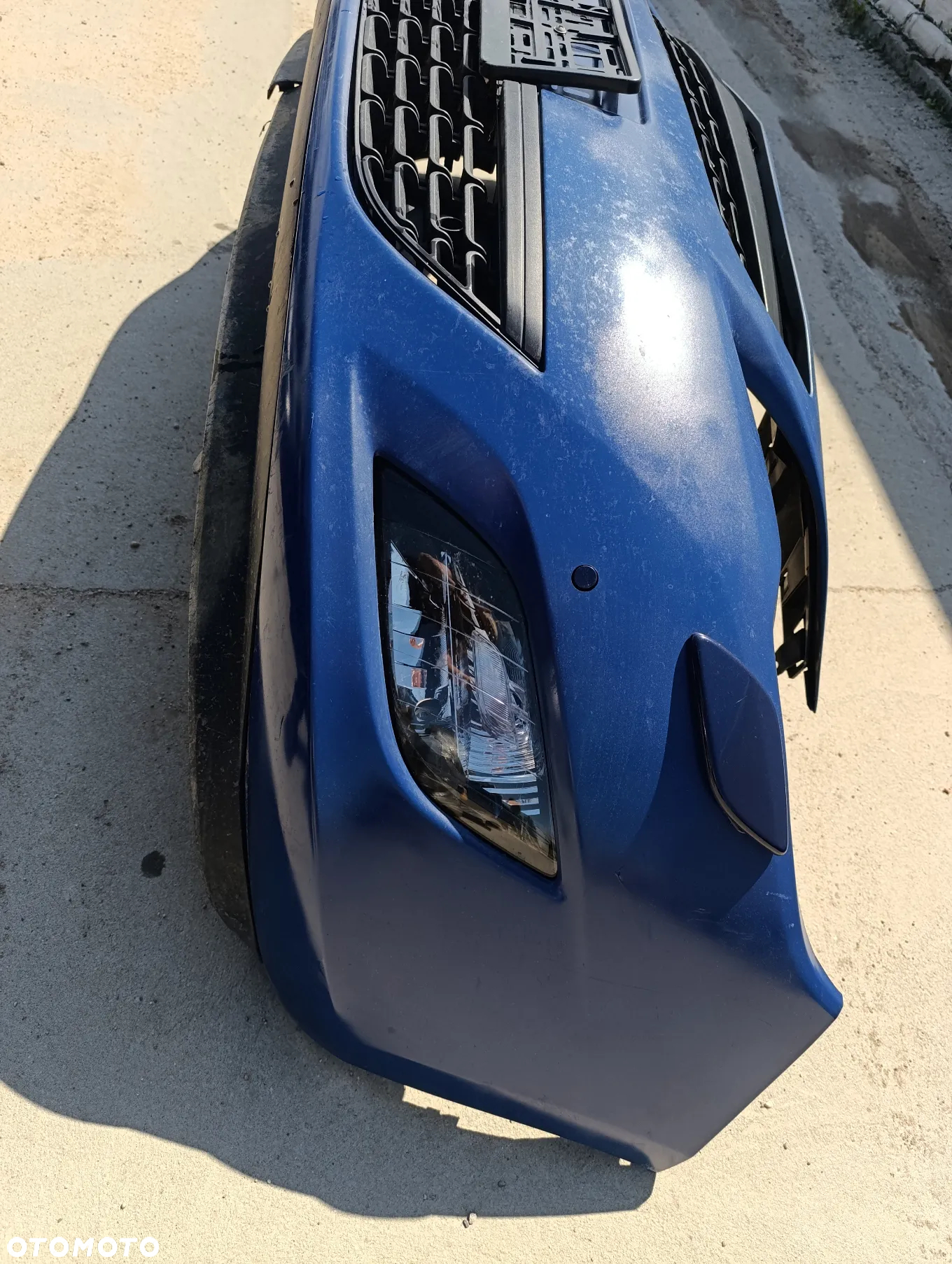 Niebieski zderzak przedni kompletny Opel Astra J 4 przed lift - 5