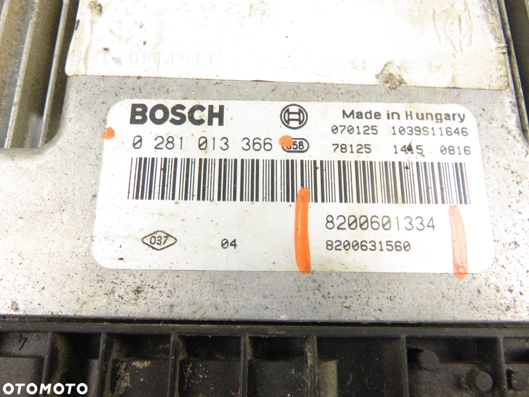 STEROWNIK RENAULT SCENIC II 1.9 dCi  0281013366 8200601334 8200631560 - 5