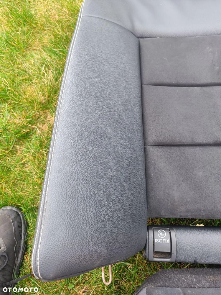 MERCEDES W212 AMG SEDAN KANAPA TYLNA BIAŁA NIĆ ALCANTARA - 14