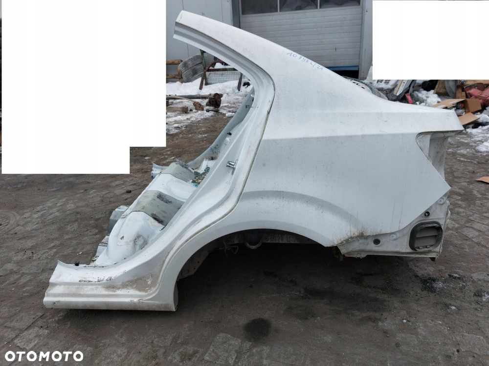 Błotnik tył lewy ćwiartka Chevrolet Aveo III SEDAN 11–14 BIAŁY - 8