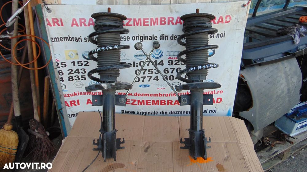 Arc fata renault master 2016-prezent set arcuri telescoape fata stanga dreapta arc+telescop master - 2