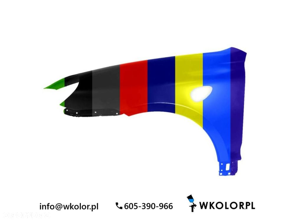 NOWY BŁOTNIK PORSCHE CAYENNE 2009-2010 LAKIEROWANY W KOLOR - 1