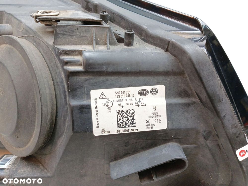LAMPA LEWY PRZÓD VOLKSWAGEN TIGUAN I 5N LIFT (2011-2016) 2.0 TDI 140KM 5N2941751 - 9