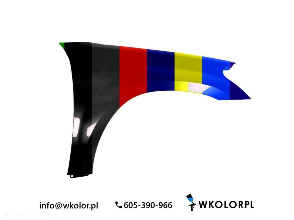 NOWY BŁOTNIK MERCEDES-BENZ KLASA GL 2009-2012 LAKIEROWANY W KOLOR - 1