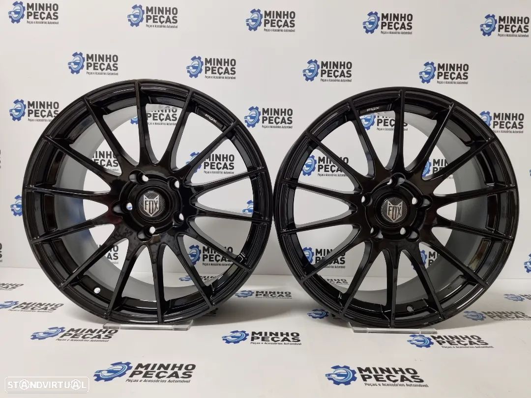 Jantes Fox (FX004) em 18 Preto Brilho (5x120) - 1