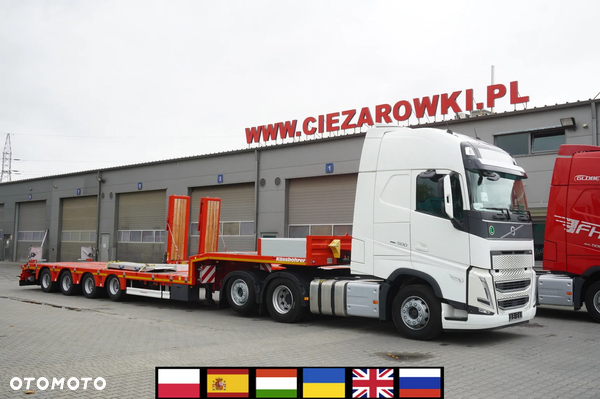 Volvo FH 500 6×2 Globetrotter XL / 2023 / 114 tys.km / FABRYCZNIE NOWA NACZEPA niskopodwoziowa Kässbohrer LB3E