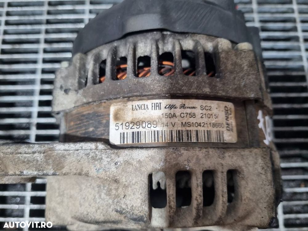 Alternator Jeep Renegade 2.0 D 2014 - 2018 140CP 1956CC EBT (1025) Diesel 51929089 - 2