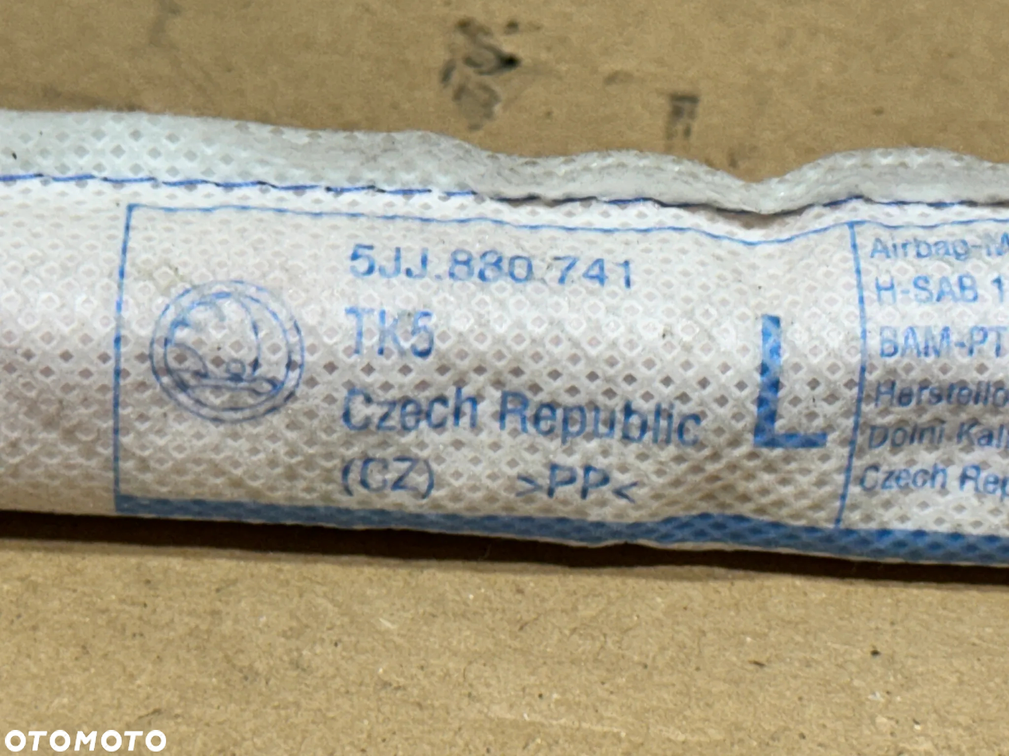 AIRBAG KURTYNA LEWA SKODA RAPID 5JJ880741A - 3