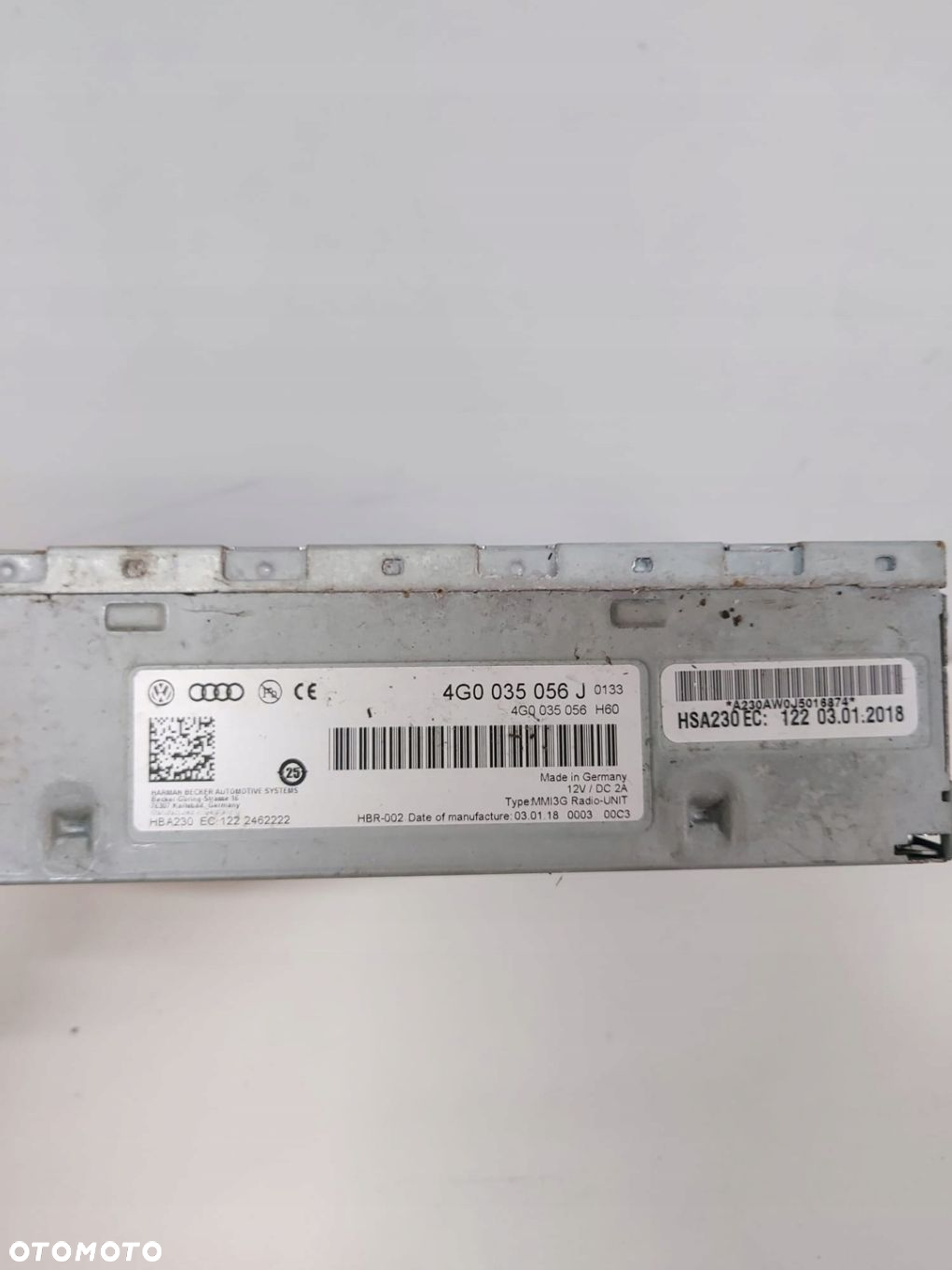 NAWIGACJA RADIO MMI AUDI A1 A3 A4 A5 A6 4G0035056J - 2