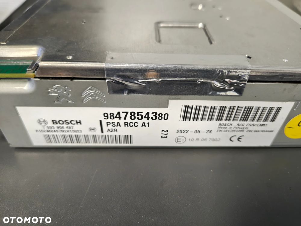 Nawigacja  radio peugeot expert III vivaro C jumpy proace II 9847854380 - 2