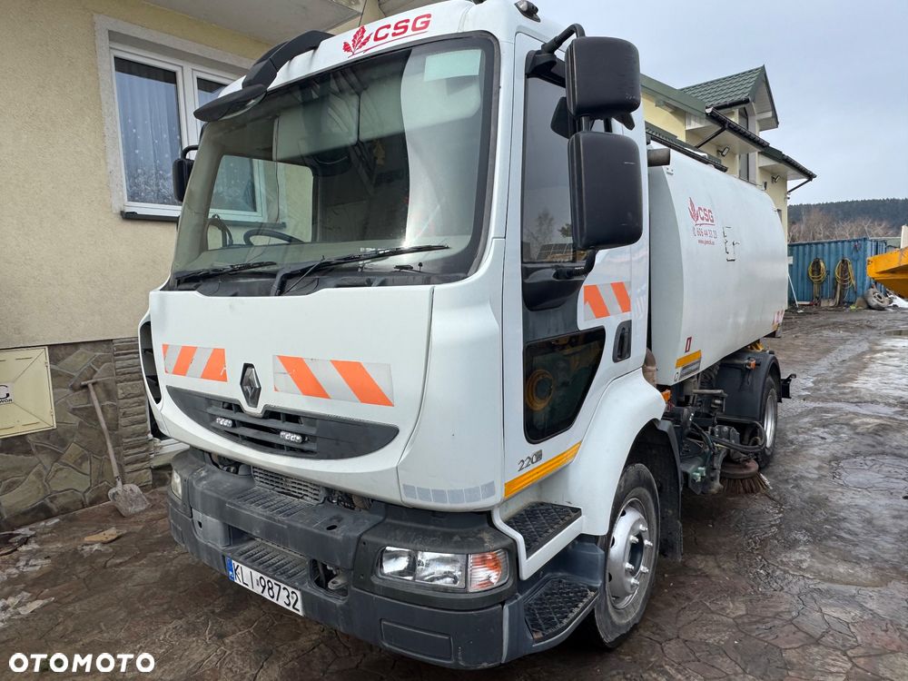 Renault Midlum 220 zamiatarka odkurzacz Bucher Polewaczka czyszczenie dróg zamiatanie - 1