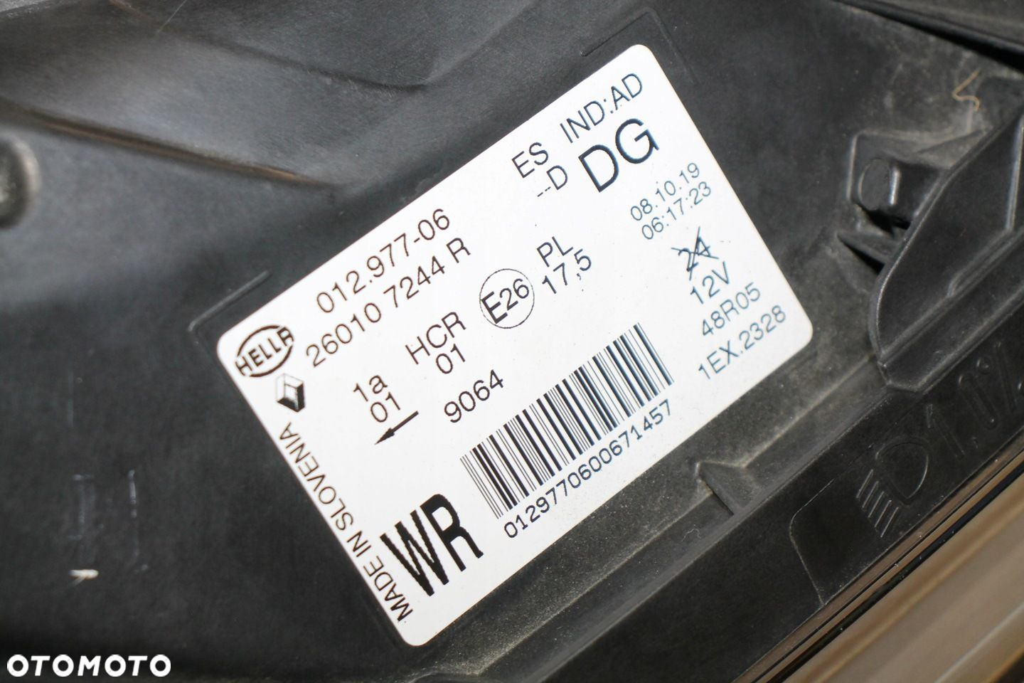 RENAULT CAPTUR PRAWA LAMPA PRAWY REFLEKTOR 260107244R - 11