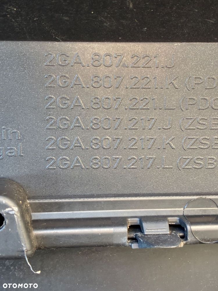 VW T-ROC 2GA807221 ZDERZAK PRZÓD PRZEDNI KRATKA KOMPLET PDC - 12