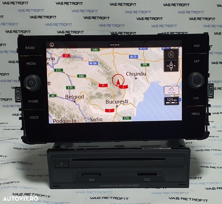 Navigatie Originala MIB 2 DISCOVER VW Passat B8 Tiguan Golf 7 Arteon - 7