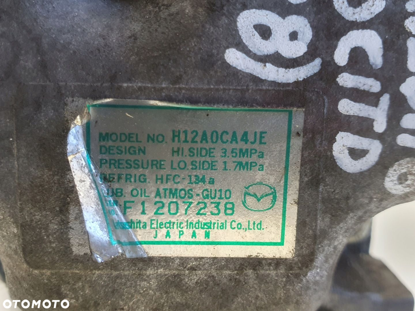 Mazda 6 II GH 2.0 CITD SPRĘŻARKA KLIMATYZACJI H12A0CA4JE - 2