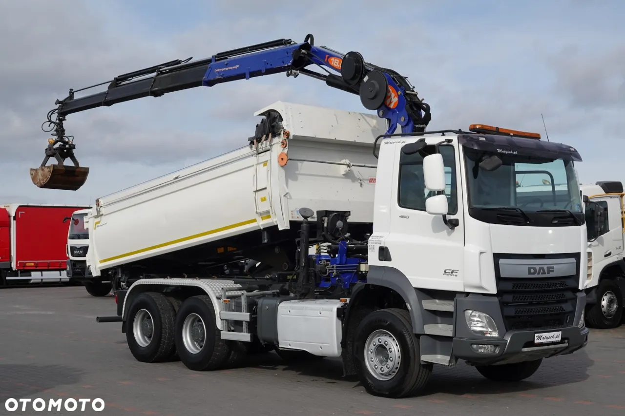 DAF CF 460 / 6x4 / WYWROTKA / HYDROBURTA / + HDS PM 18.5TP wysów: 11 M / STEROWANIE RADIOWE / ROTATOR / ŁYCHA / EURO 6 / 2018 ROK - 5