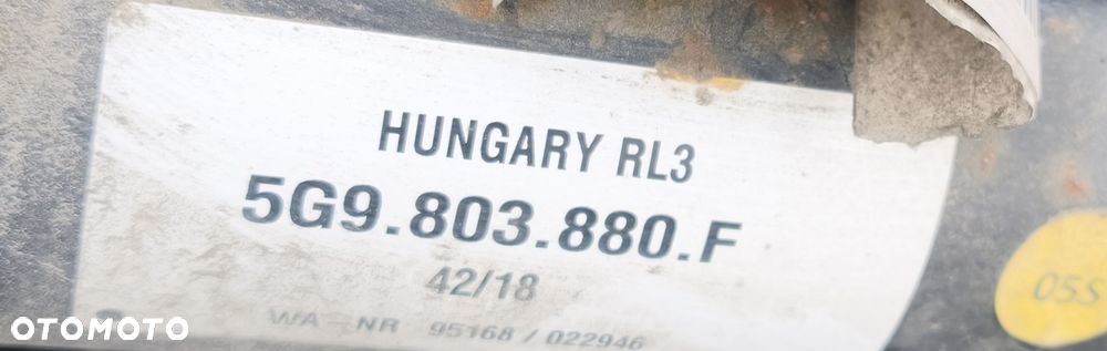 VW GOLF VII 18r HAK HOLLOWNICZY 5G9803880F - 2