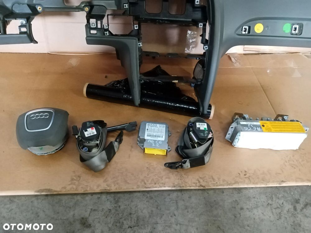 Konsola poduszki pasy AIRBAG  sensor zestaw naprawczy Audi A6 C6 Szara - 11