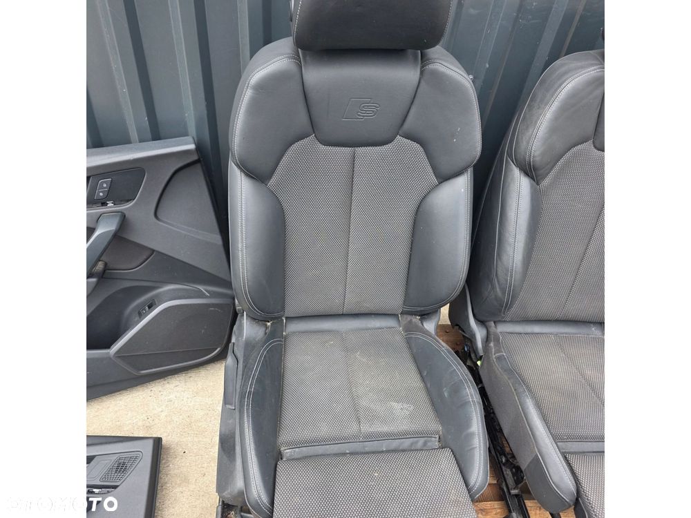 FOTEL FOTELE AUDI Q5 80A FY SKÓRA + ALCANTARA GRZANY PRZÓD EUROPA KOMPLET ! - 9