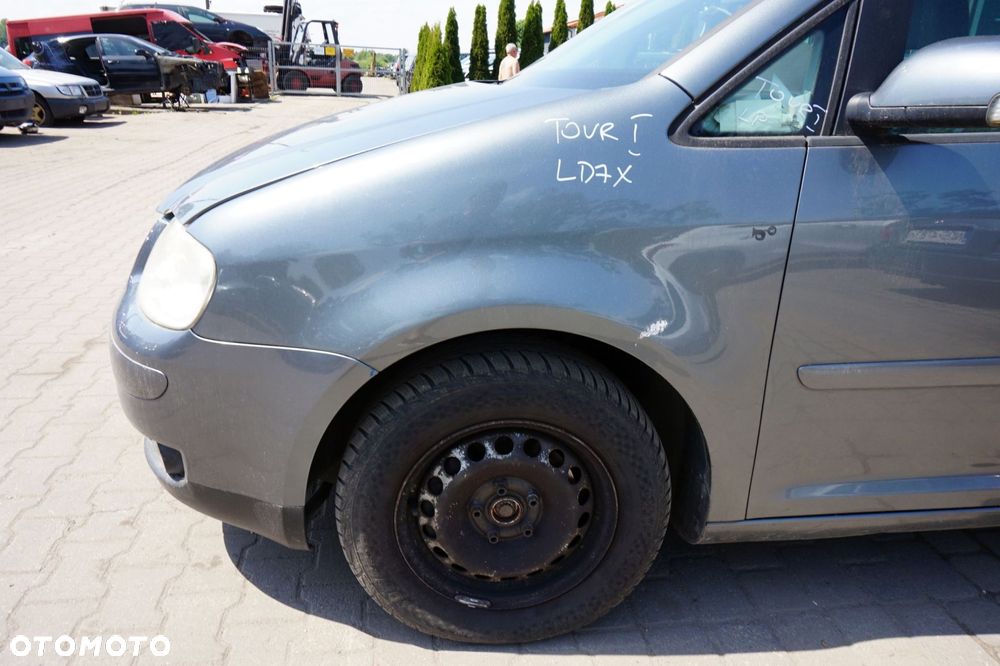MASKA ZDERZAK BŁOTNIKI LAMPY TOURAN I 1T LD7X  VOLKSWAGEN 2003-2006 SZARY PRZÓD KOMPLETNY - 5