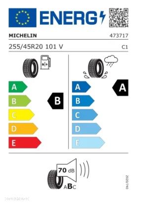 Michelin Primacy 4 255/45 R20 101 V , Z demontażu NOWE - 2