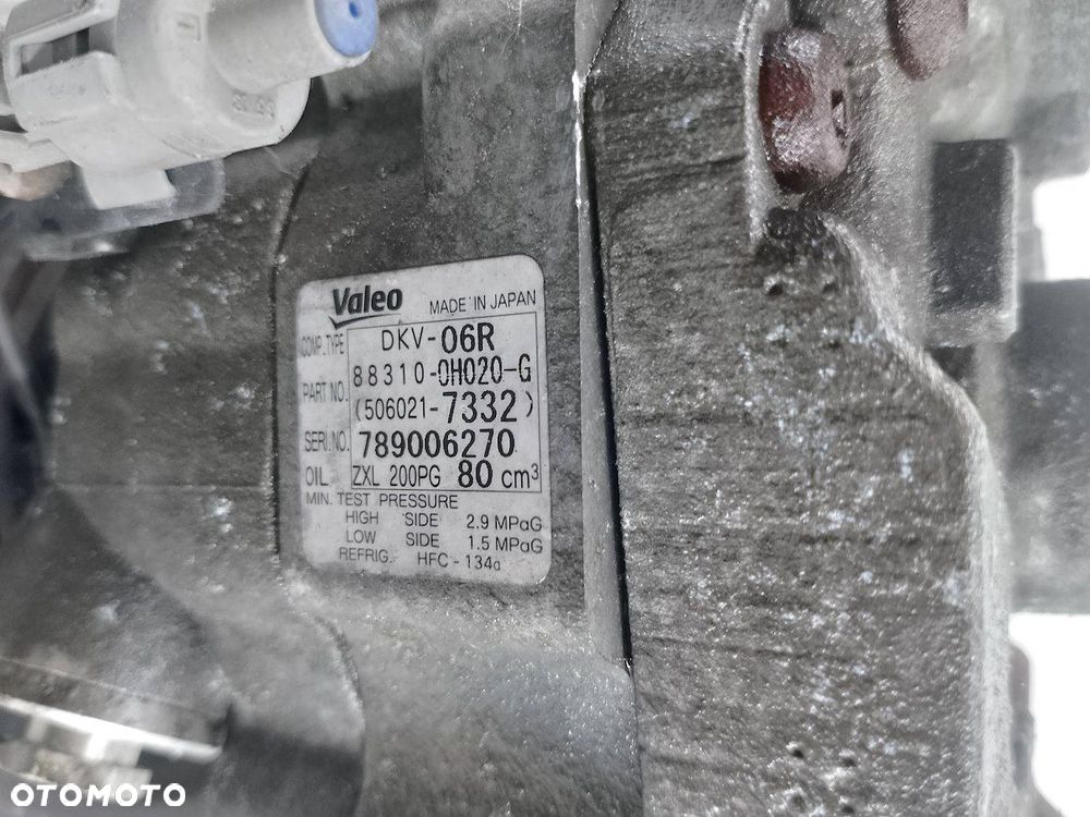 POMPA, SPRĘŻARKA KLIMATYZACJI CITROEN C1 88310-0H020-G   789006270 1.4 HDI - 7