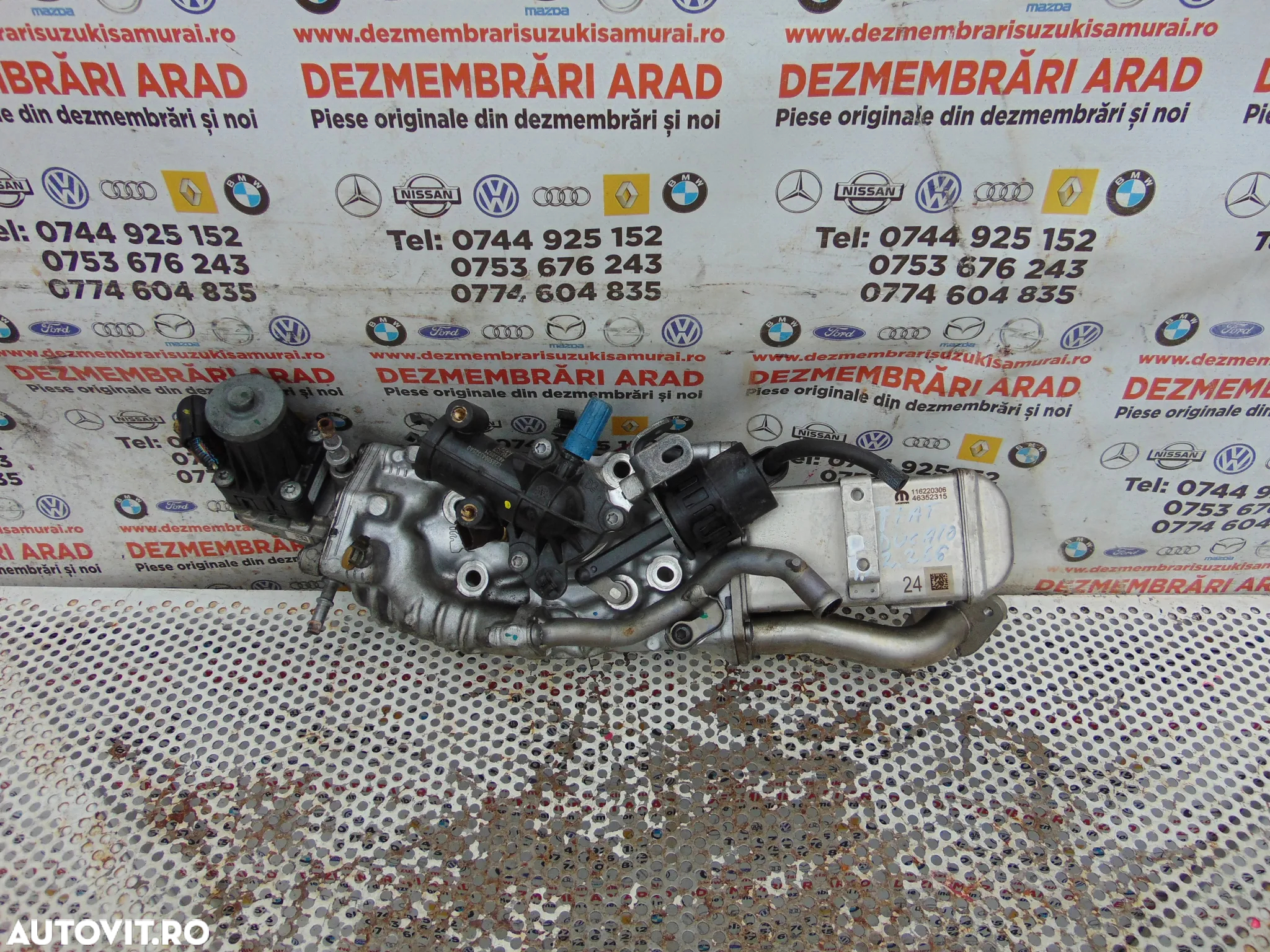Racitor gaze Fiat Ducato 2.2 euro 6 an 2021-prezent cod 46352315 supapa egr - 2