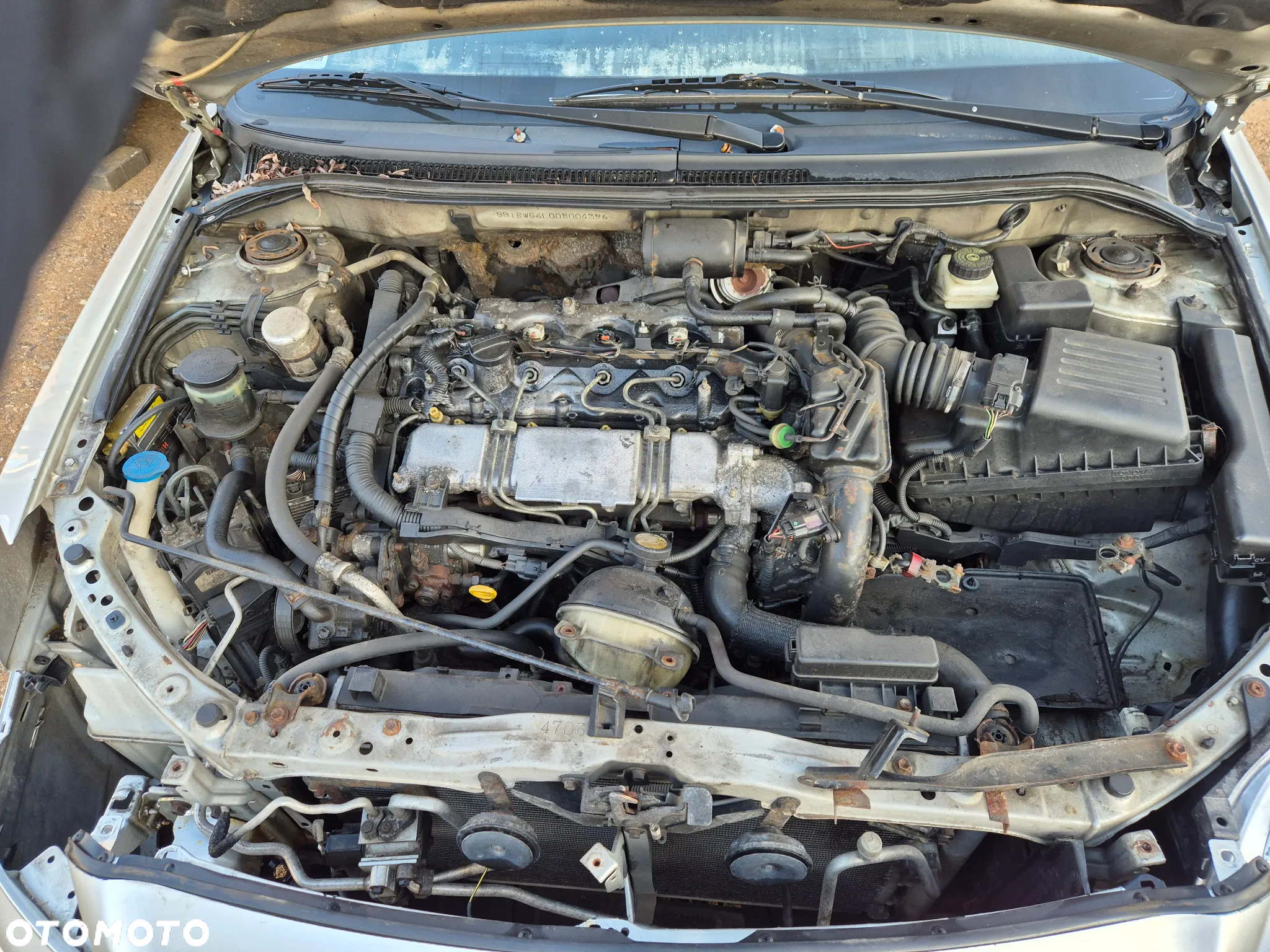 toyota avensis t25 silnik 2.0 d4d skrzynia sanki belka przód tył wahacz zacisk zwrotnica - 2