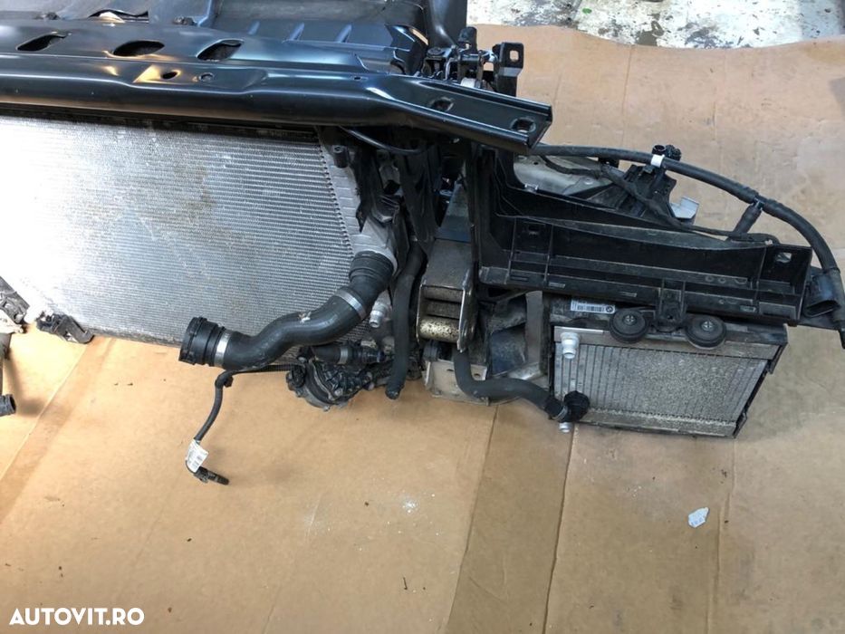 Tragar trager complet bmw F01 F02 LCI Facelift 750xd 381hp  F02 radiatoare racire armatura N57 radiator lonjeroane hota pompa suplimentară apă antigel răcire - 4