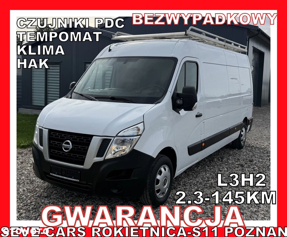 Nissan NV400 MASTER L3H2 GWARANCJA, klima, hak, tempomat, pdc, 145km - 1