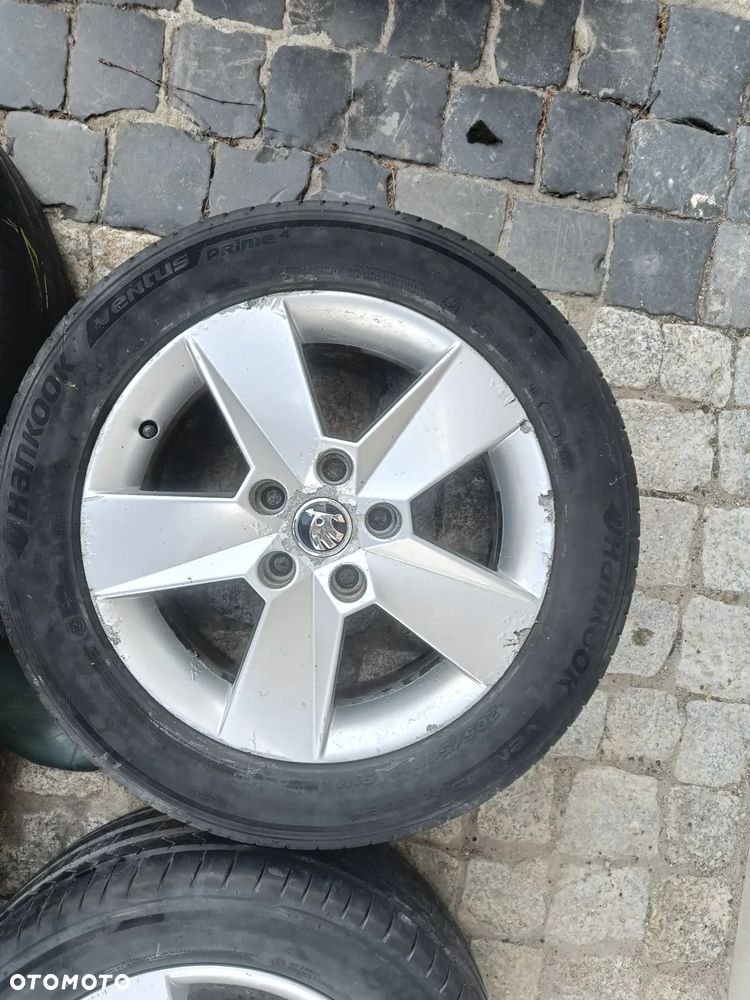 Felgi Aluminiowe 16 Skoda Octavia 3 5x112 ET46 5E0601025H Koła VW Seat Audi 6,5Jx16H2 - 2