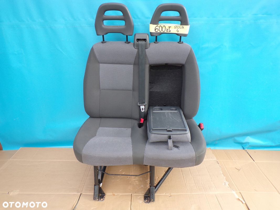 DUCATO BOXER JUMPER 2006- fotel PODWÓJNY KANAPA pasażera prawy ze STOLIKIEM - 1