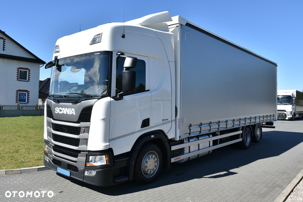 Scania R 450  / RETARDER / FIRANA 9.4M / 6X2 / CAŁA NA PODUSZKACH / AUTOMAT / KLIMA POSTOJOWA /23 PALETY/ FULL SERWIS ASO SCANIA/