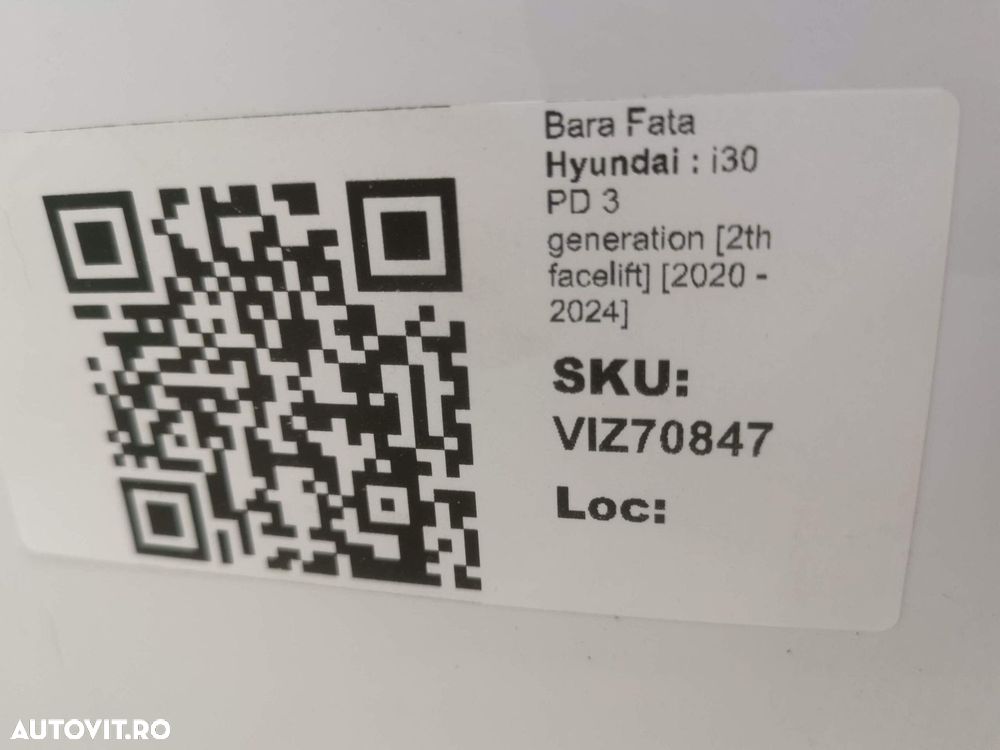 Bara Fata Hyundai  i30 PD 3 generation [2th facelift] 2020 2021 2022 2 - 8
