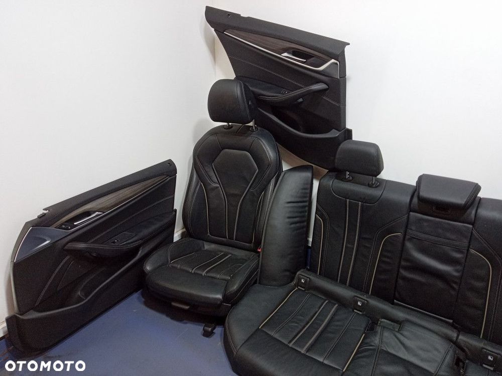 BMW 5 G30 SEDAN FOTELE KANAPA KOMPLET SPORT DAKOTA SCHWARZ LCFK - 3