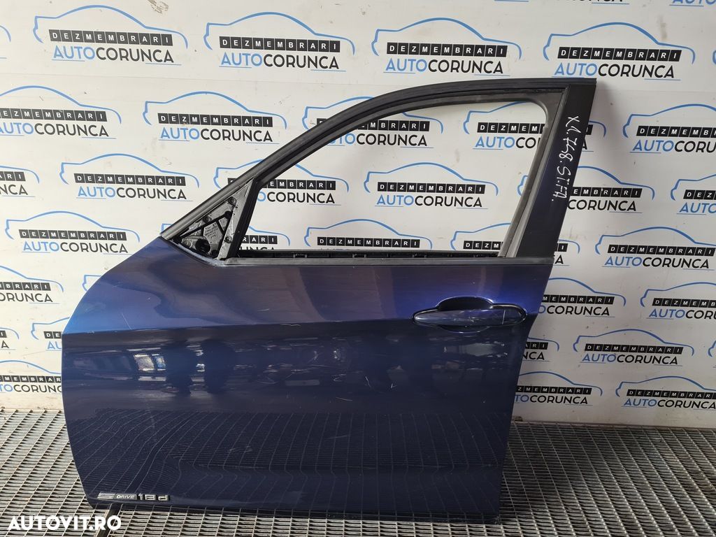 Usa Stanga Fata BMW X1 E84 2009 - 2012 SUV 4 Usi Albastru (748) ZGÂRIATA - 1