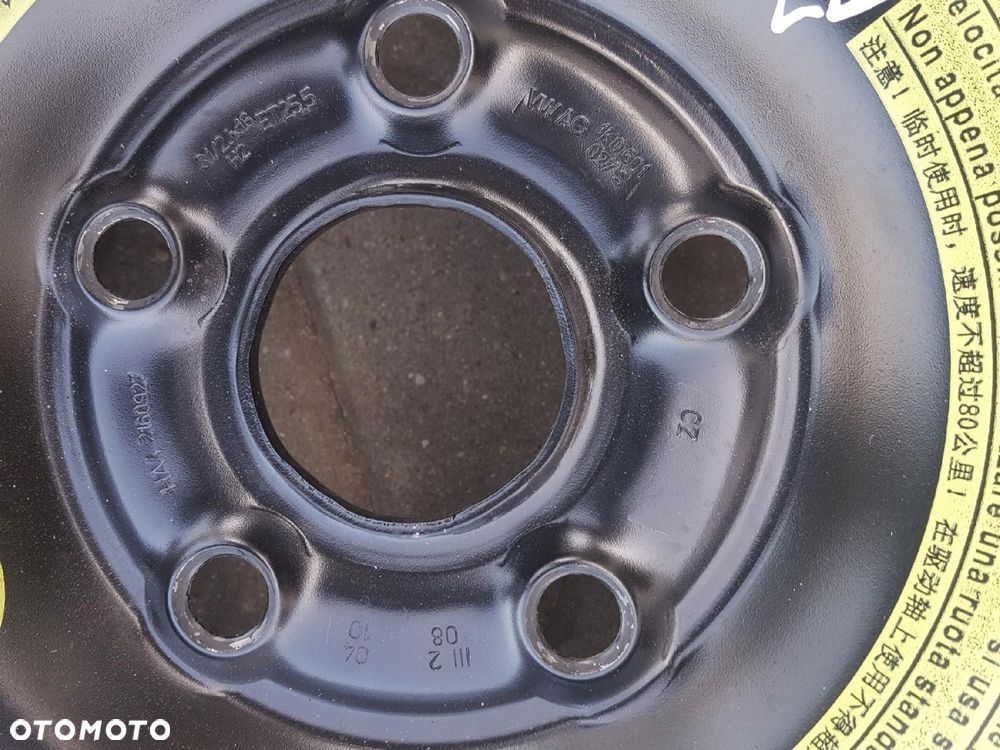 SEAT LEON II ALTEA A3 8P KOŁO DOJAZDOWE 16 5X112 LEWAREK - 8