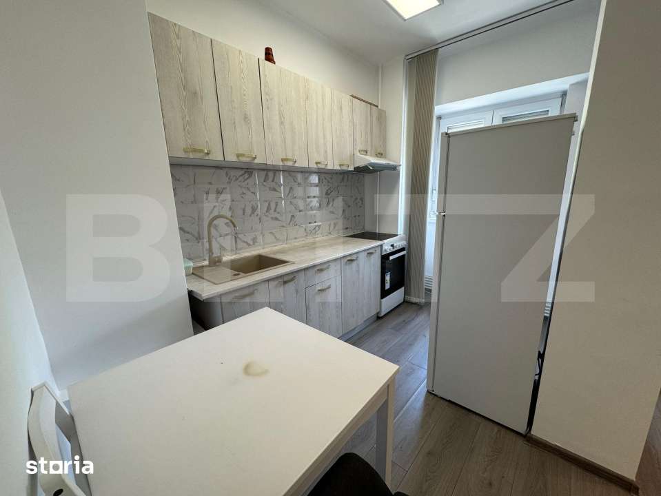 Garsoniera de inchiriat, 38 mp, open space, centrala proprie, Calea Bu - Imagine principală: 3/6