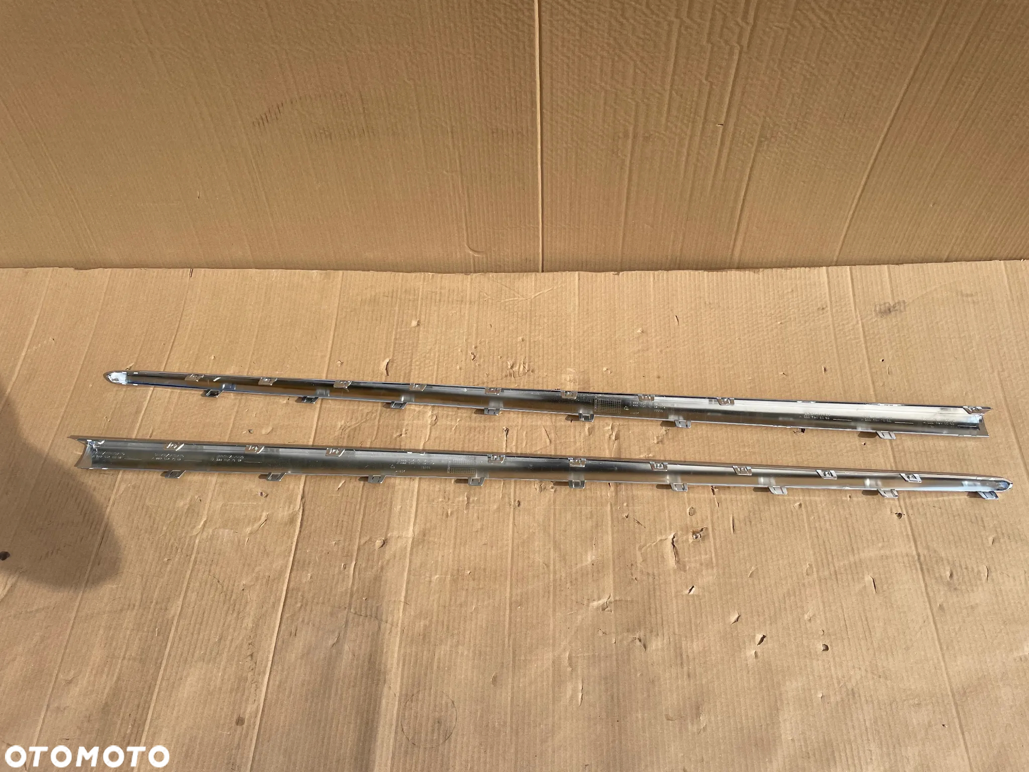 MERCEDES S KLASA W222 222 AMG S63 63 NOWA LISTWA PRAWA PROGU DRZWI PRZEDNIA TYLNA CHROMOWANA ORYGINALNA A2226947382 A2226947982 - 4