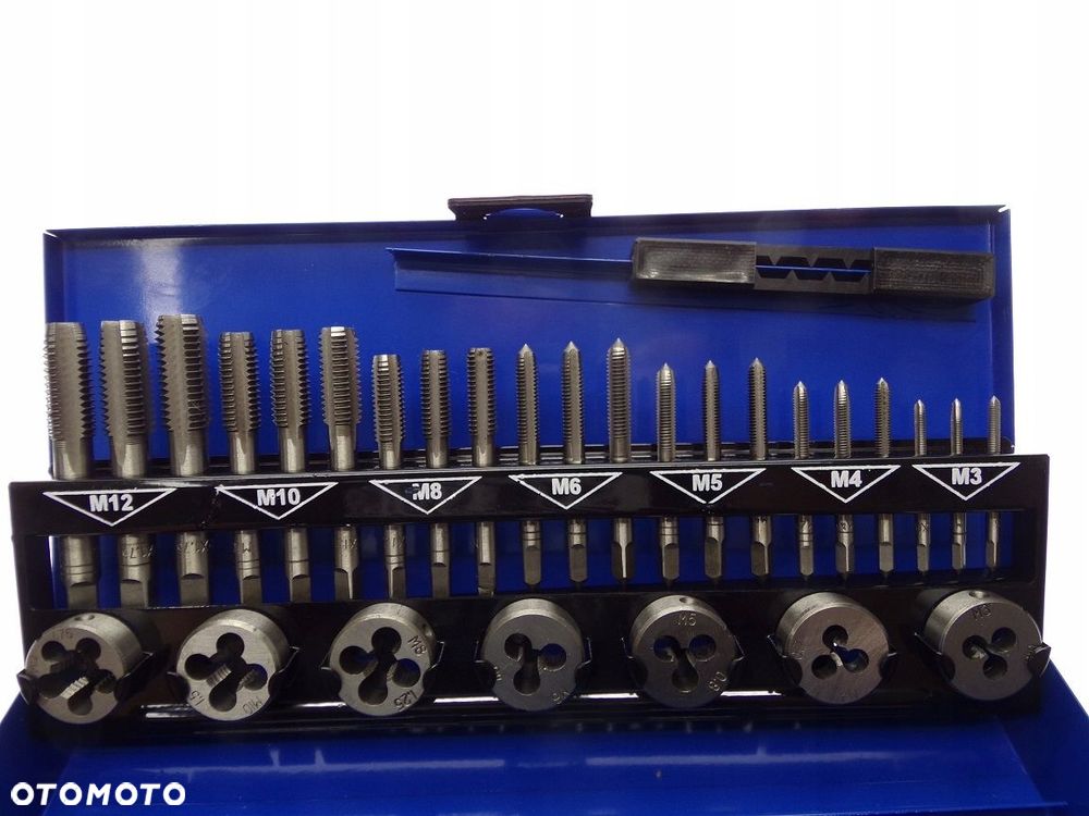 Zestaw gwintowników i narzynek M3-M12 32 el. - 8