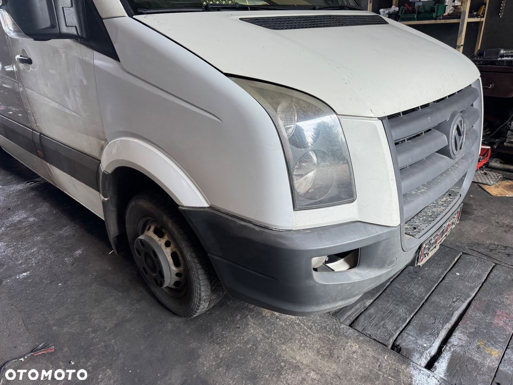 Volkswagen Crafter maska błotnik prawy lewy grill pas przedni z klima lampa prawa lewa przód kompletny zderzak przedni chłodnice - 4