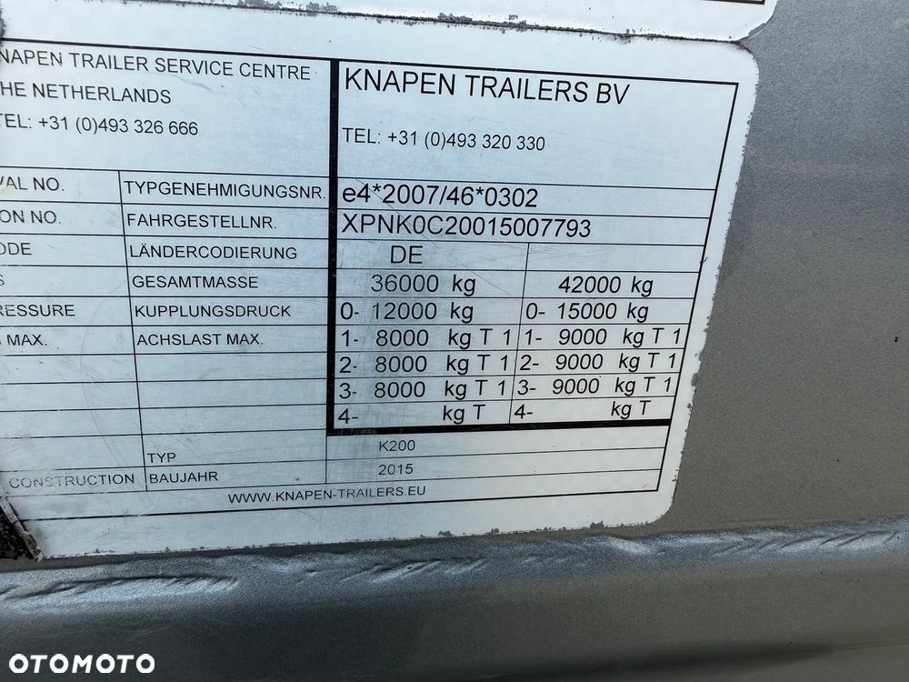 Knapen K200 Ruchoma podłoga 64m3 AGRO 3,50 m Wysokość 2015 rok - 7