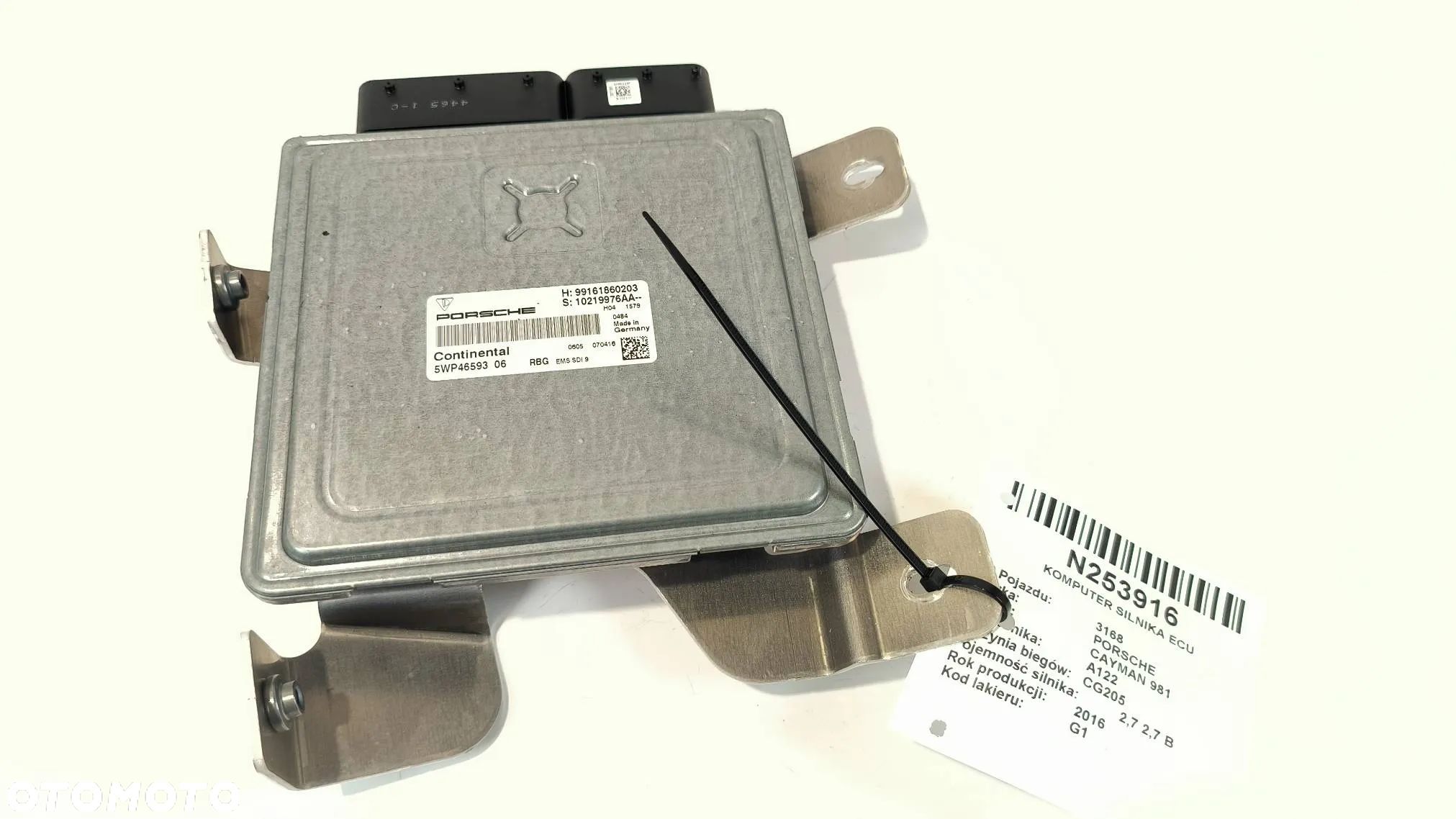 99161860203 Porsche Cayman 981 2.7 B 2016 Komputer / Sterownik ECU silnika - 1